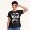 Rakul posing in It's Done Bro Unisex Black Tshirt by Polimemes India