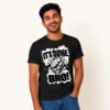 Palash posing in It's Done Bro Unisex Black Tshirt by Polimemes India