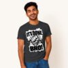 Master Palash posing in It's Done Bro Unisex Steel Grey Tshirt by Polimemes India