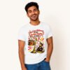 Palash posing in Emraan Hashmi Fan White Tshirt by Polimemes India