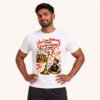 Amal posing in Emraan Hashmi Fan White Tshirt by Polimemes India